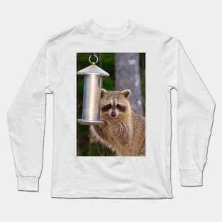 Raccoon Thief Kawaii. Long Sleeve T-Shirt